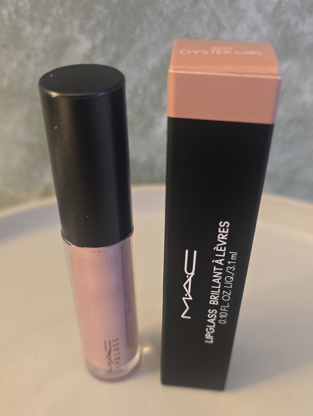MAC Cosmetic Lipglass Lip Gloss - Oyster Girl, Glass Like Shine, Freshwater Pink - Picture 5 of 5